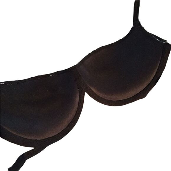 Black Leather & Mesh Balconet Victoria Secret Bra. Like New‼️‼️ - Picture 4 of 5